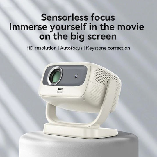 Yesido Projector LCD HD LED Lamp with Built-in Speakers White
