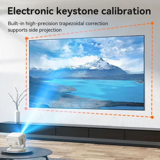 Yesido Projector LCD HD LED Lamp with Built-in Speakers White