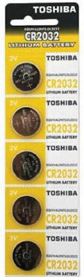 Toshiba Lithium Watch Battery CR2032 3V 5pcs