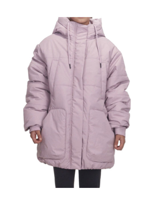 Kids' Quilted Jacket with Hood Lila