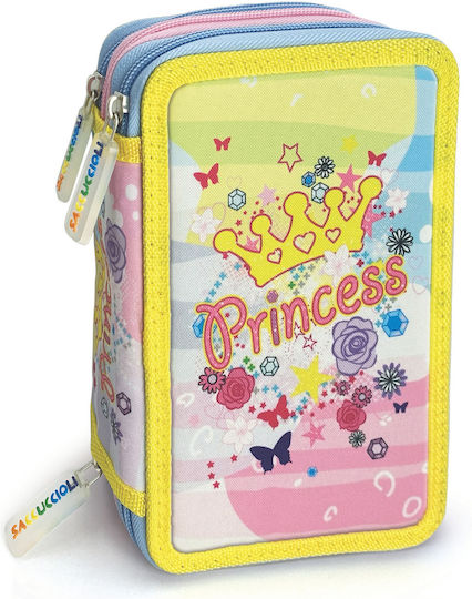 Lebez Pencil Case Full 12pcs with 3 Compartments Various Designs/Colours