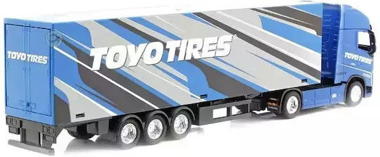 Bburago Hauler Truck With Trailer Car Volvo FH16 Toyo Edition Blue 1:43 For 3+ Years