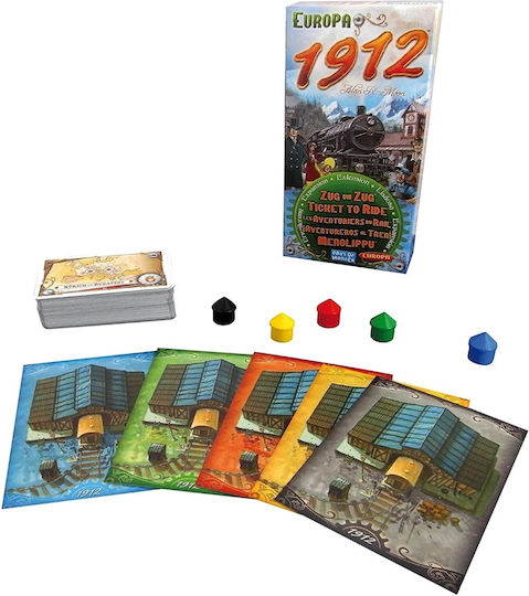 Game Expansion Ticket to Ride: Europa 1912 for 2-5 Players 8+ Years Old Days of Wonder