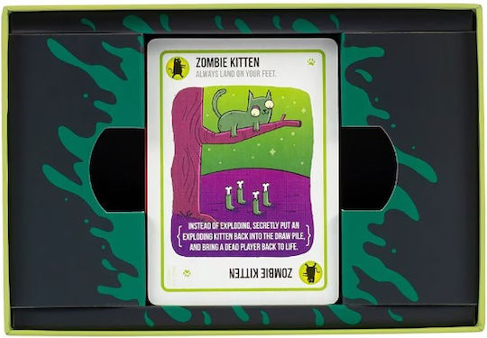 Joc de Societate Zombie Kittens pentru 2-5 Jucători 7+ Ani Asmodee
