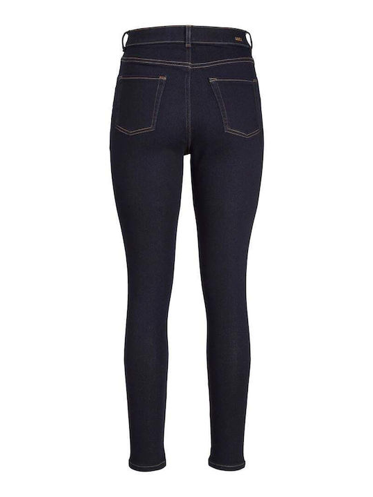 High Waist Women's Jean Trousers in Skinny Fit Dark Blue