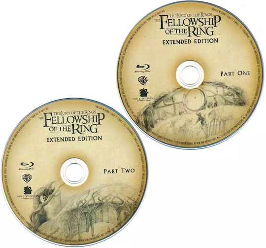 Lord Rings Fellowship Ring Extended Edition 2 Blu-ray
