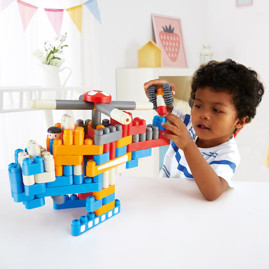 Hape Blocuri PolyM Airport pentru 2-6 ani Ani 142buc