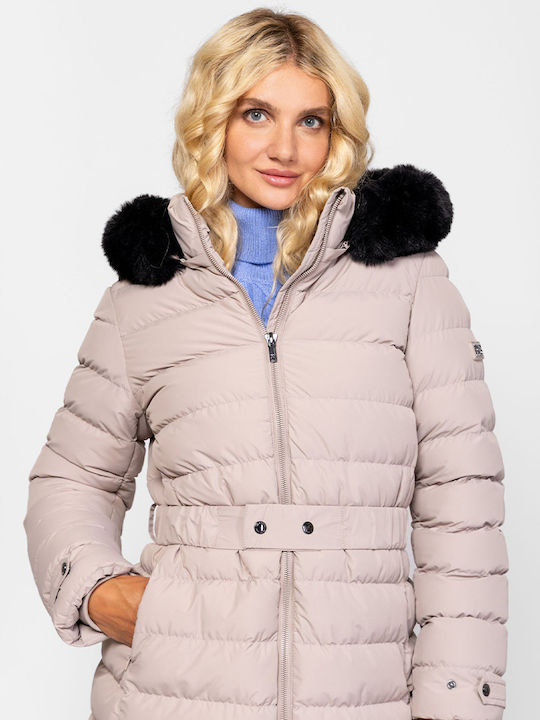 Damen Puffer Jacke für Winter Gray