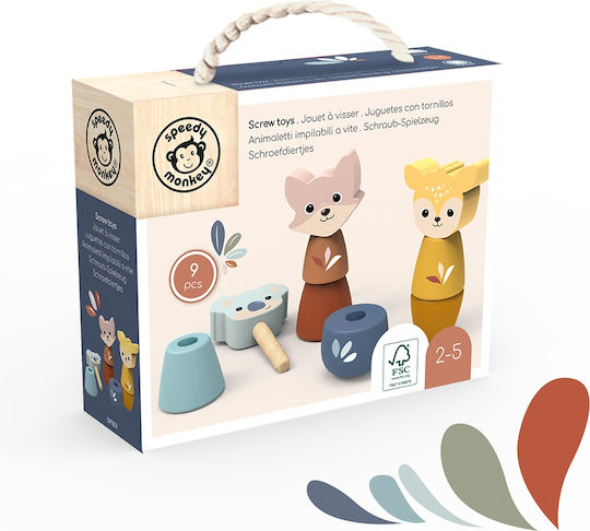 Speedy Monkey Babyspielzeug aus Holz