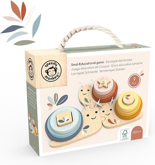 Speedy Monkey Baby Toy made of Wood
