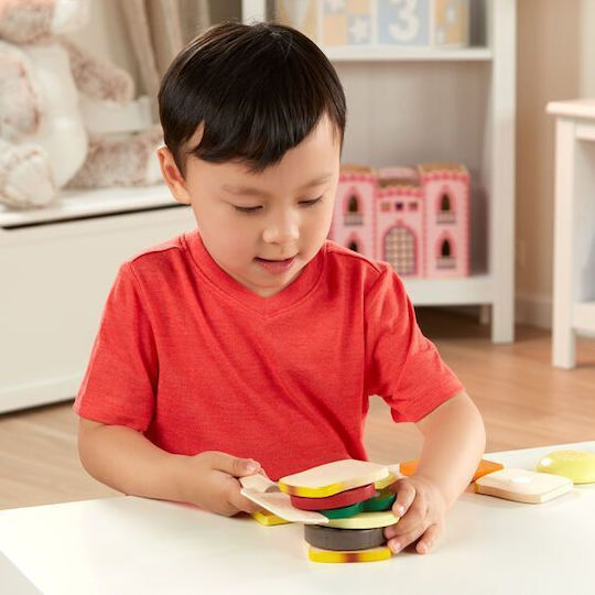 Melissa & Doug Σετ Παρασκευής Σάντουιτς από Ξύλο για 3+ Ετών 17τμχ