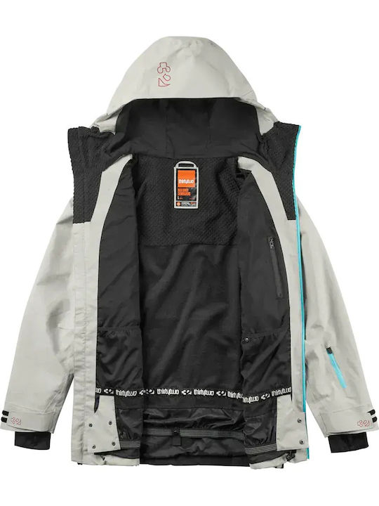 Thirty two I-008379-1050 Ανδρικό Μπουφάν για Σκι & Snowboard Γκρι