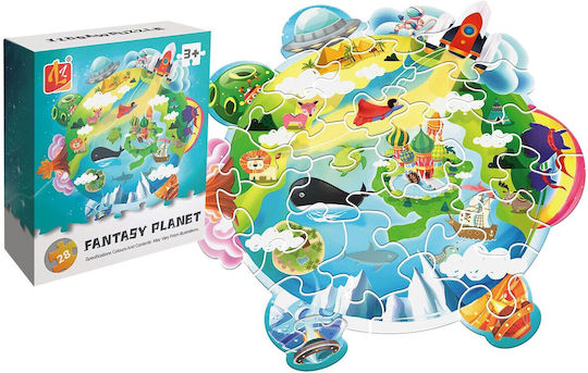 Детски Пъзел Fantasy Planet за 3+ години+ Години 28бр ToyMarkt