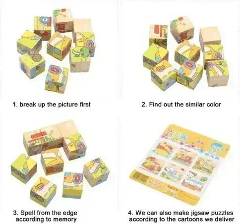 Ξύλινο Παιδικό Puzzle Ζωάκια SDS