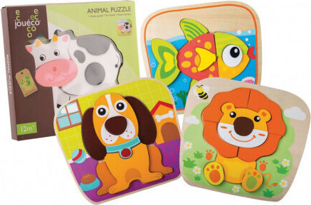 Kids Peg Puzzle Dog Dog 8pcs Joueco
