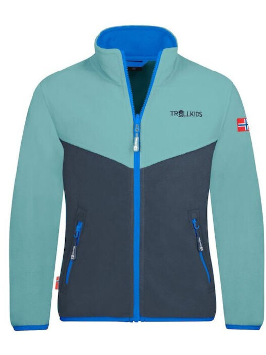 Wasserdicht Kinder Sportjacke Winddicht mit Kapuze Blau