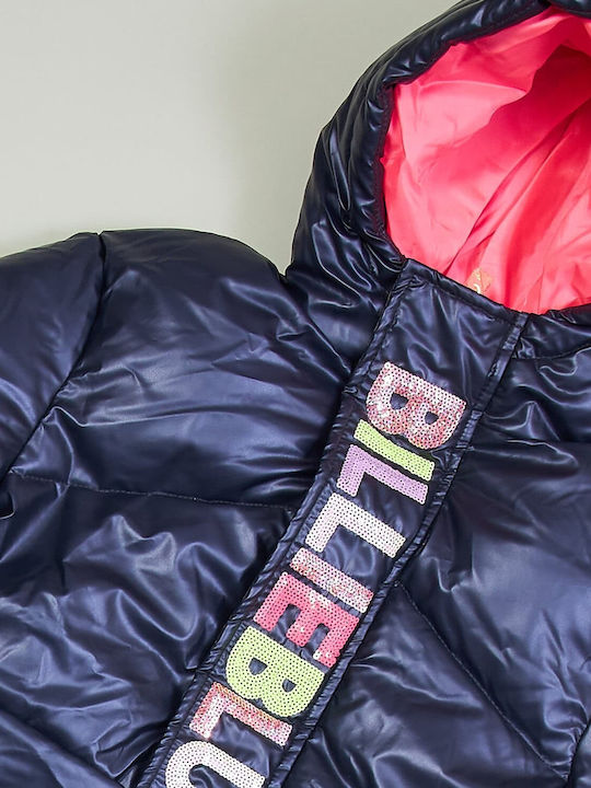 Kids' Casual Jacket Long with Hood Blue