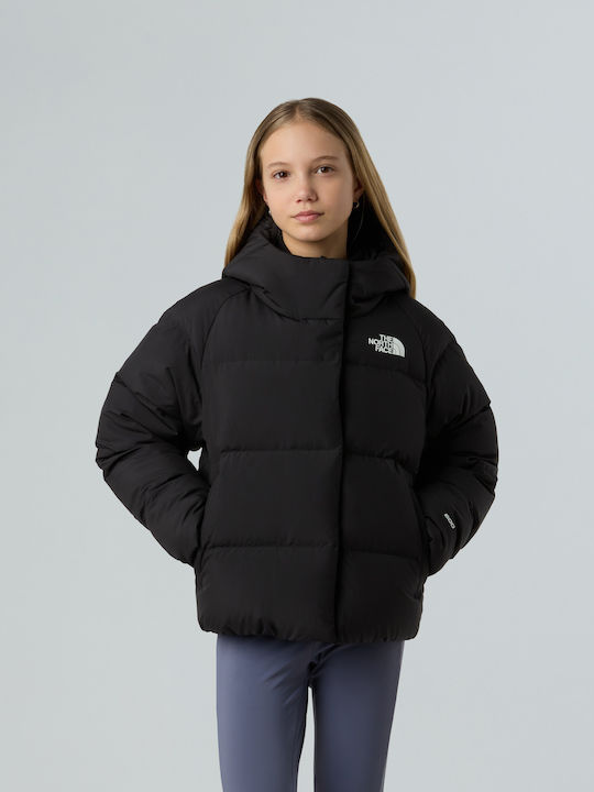 North Down Down Jacket Kids Sports Jacket with Hood Black