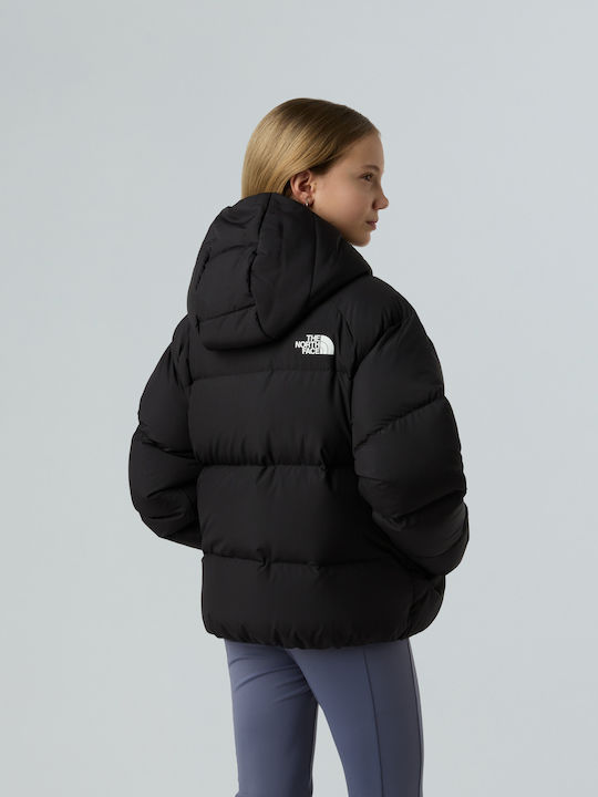 North Down Down Jacket Kids Sports Jacket with Hood Black