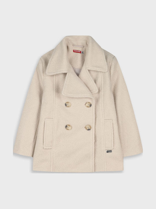Kids Short Burgundy Coat