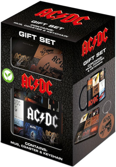 Ac Dc Classic Albums Gift Set Mug Coaster & Keychain Ac Dc Classic Albums Gift Set Mug Coaster & Keychain