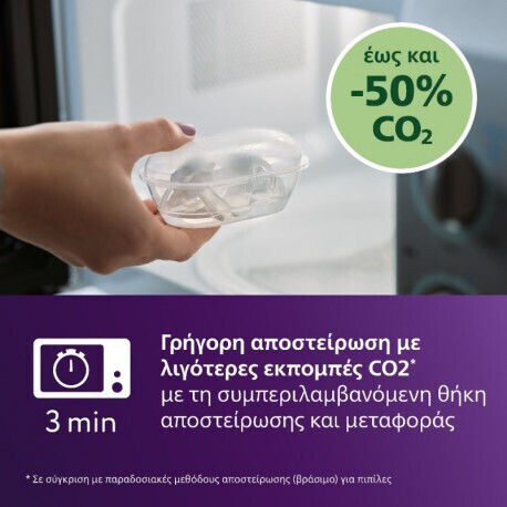 Philips Биберони Силикон с Калъф Лилаво / Розово за 6-18 месеци 2бр
