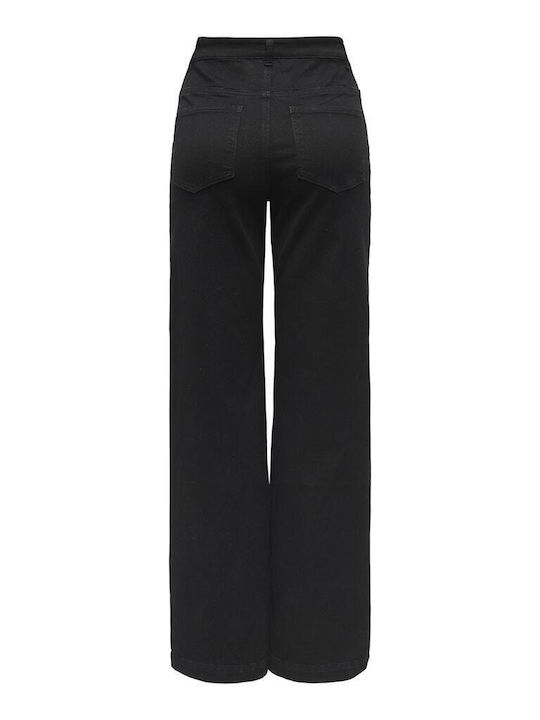 Wide Damenjeans Black