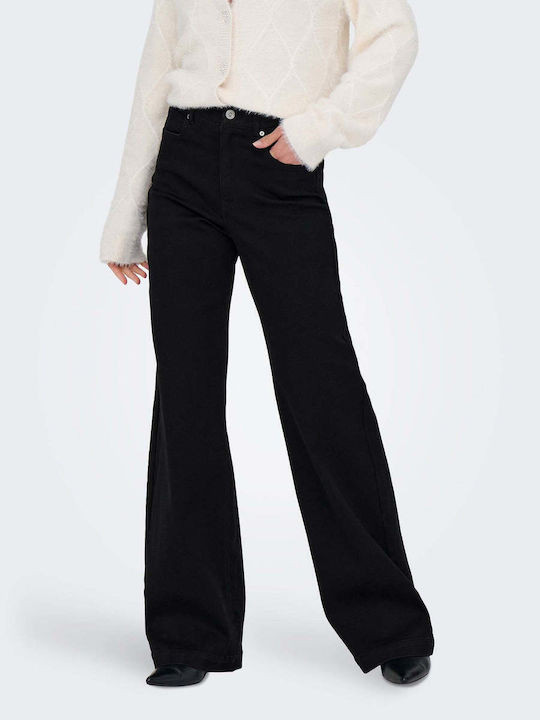 Wide Damenjeans Black