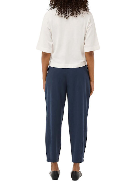Kaffe Women's Fabric Trousers Dark Blue