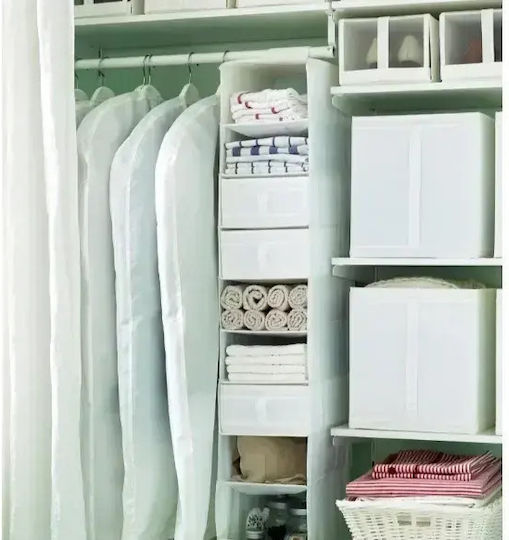 Mulex Fabric Hanging Storage Case For Clothes 60x60x100cm 1pcs