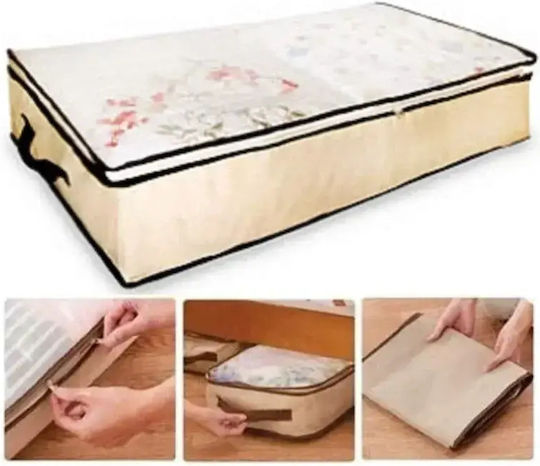 Tpster Fabric Storage Case For Clothes in Beige Color 80x45x15cm 1pcs