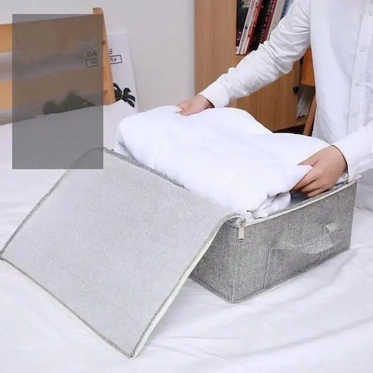 Tpster Fabric Storage Case For Clothes in Gray Color 80x45x15cm 1pcs