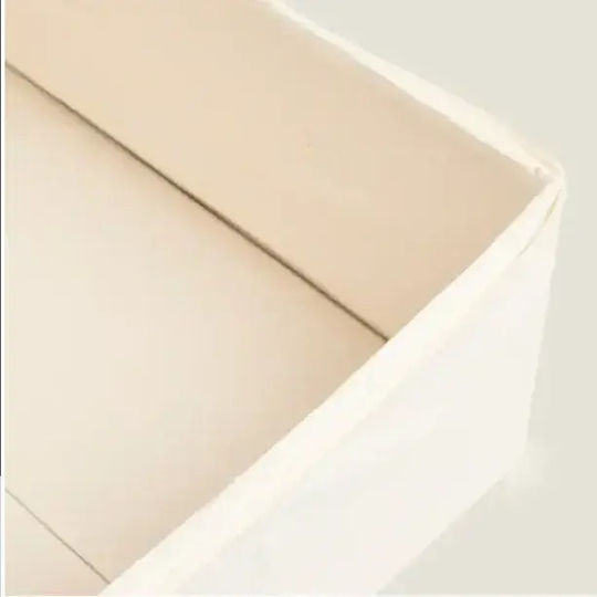 Tpster Fabric Storage Case For Clothes in Beige Color 80x45x15cm 1pcs