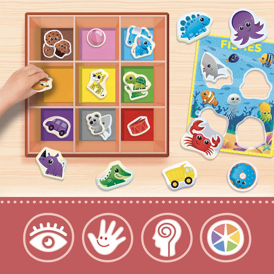 Lisciani Giochi Baby Box Χρώματα Montessori Εκπαιδευτικό Παιχνίδι Γνώσεων για 1-4 Ετών