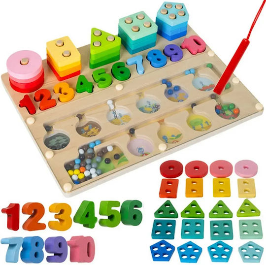 Kruzzel Montessori Educational Game Letters & Numbers made of Wood