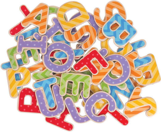 Big Jigs 49 Pieces Εκπαιδευτικό Παιχνίδι Γράμματα & Αριθμοί από Ξύλο για 3+ Ετών