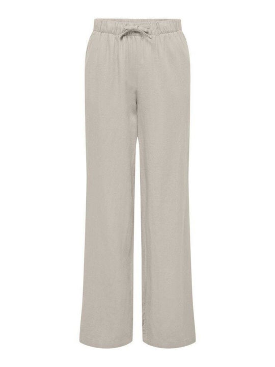 Mw Damen Leinen Hose Ecru