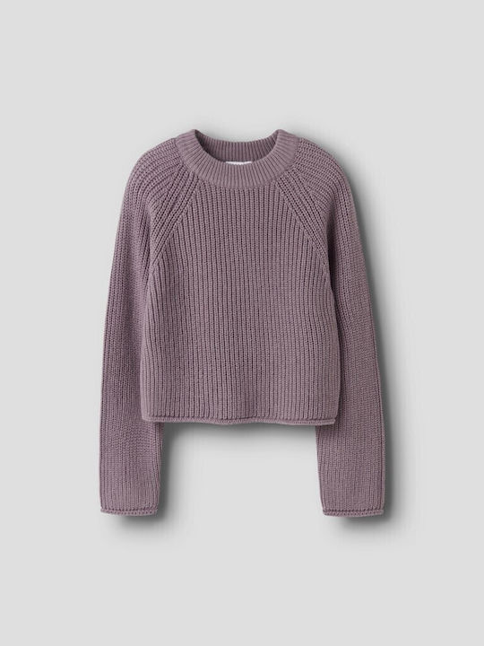 Kids' Sweater Long Sleeve Gray Name