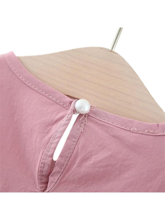 Children's Dress Short Sleeve Pink