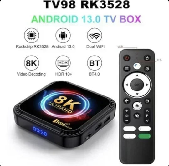 ТВ кутия RK3528 4K UHD с WiFi 2GB RAM и 2GB Памет за съхранение с Операционна система Android