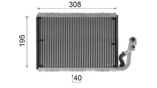 Evaporator Air Conditioner Mahle Ae 91 000p