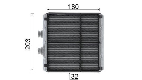 Wärmetauscher Kabinenheizung Mahle Ah 183 000p