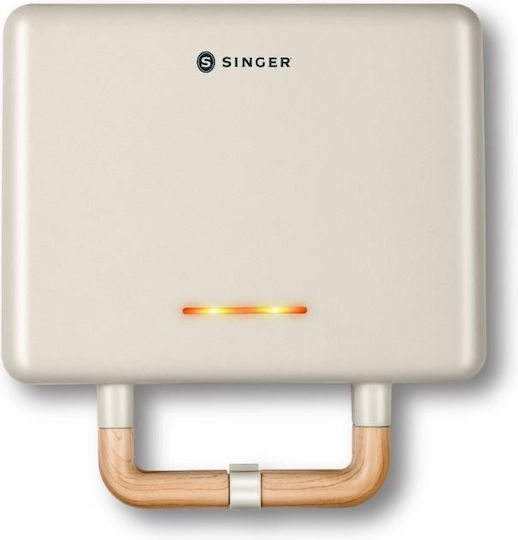 Singer Sandwich Maker with Removable Plates for 2 Sandwiches 800W