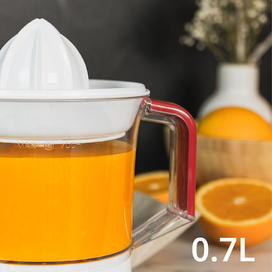 Ufesa Elektrischer Entsafter 25W mit einer Kapazität von 700ml Weiß