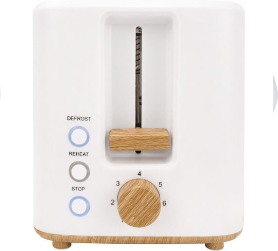 Toaster 2 Schlitze Weiß