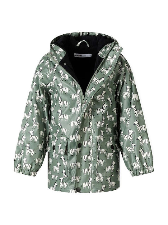 Geacă Casual Pentru Copii Cu Glugă Verde