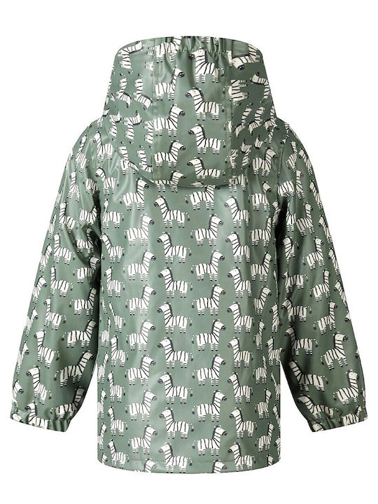 Geacă Casual Pentru Copii Cu Glugă Verde