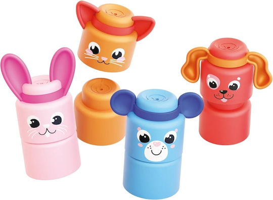 Quercetti Τουβλάκια Momy Soft Happy Animals για 10+ Μηνών 12τμχ