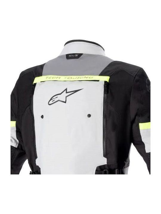 Alpinestars Bogota Pro Men's Motorcycle Jacket 4 Seasons Waterproof Ice Gray/Dark Gray/Yellow Fluo
