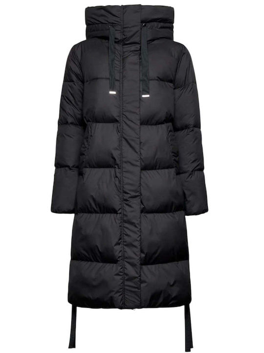Damen Puffer Jacke für Winter Black